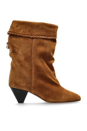 【関税&送料込】Isabel Marant Dalby Suede Boots DALBY BOOTS Woman red | ISABEL MARANT Official online store